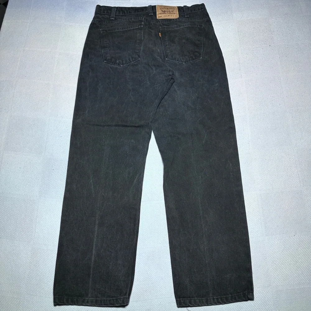 Vintage 90s Levi's 505 Jeans Mens 32x30* Orange Tab Regular Straight Faded Black
